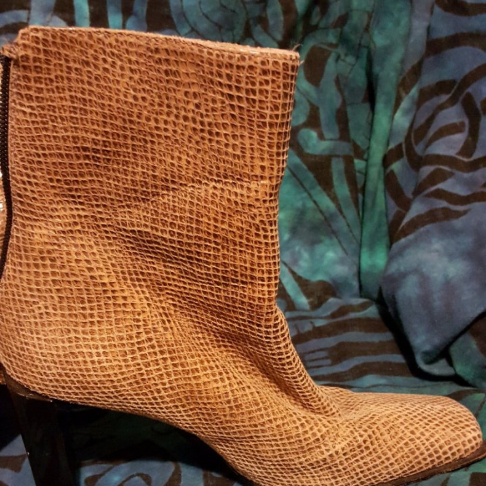 Stuart Weitzman Reptile Ankle Boots